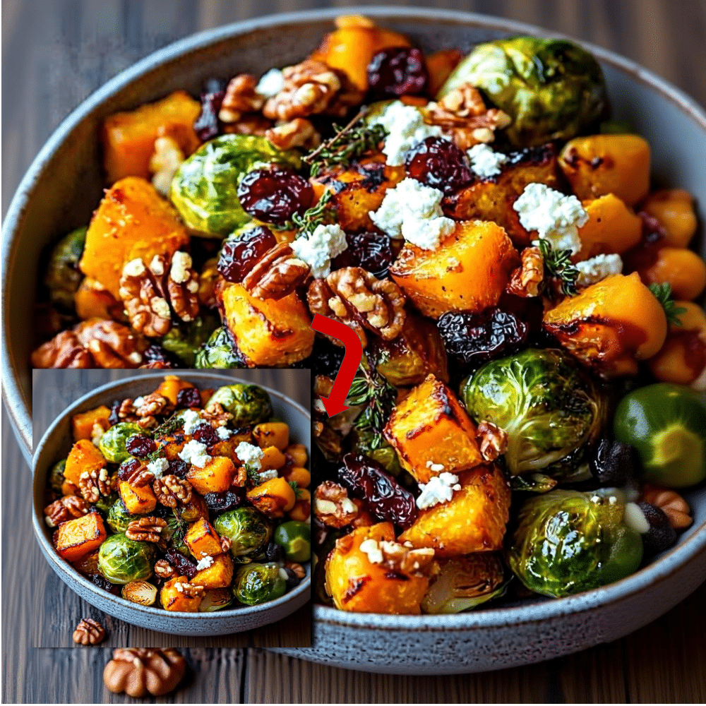 Easy Roasted Brussels Sprouts Butternut Squash Recipe