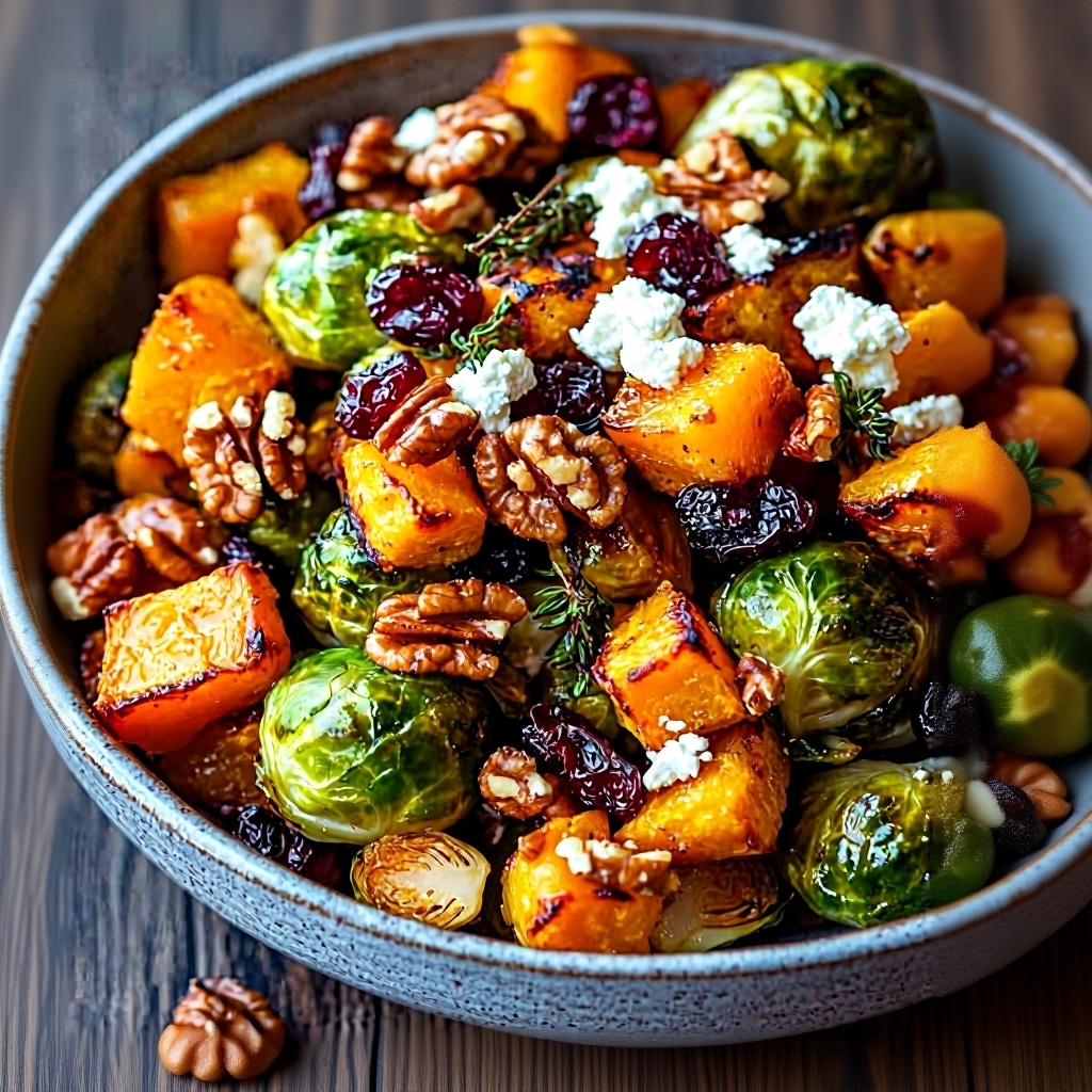 Easy Roasted Brussels Sprouts Butternut Squash Recipe
