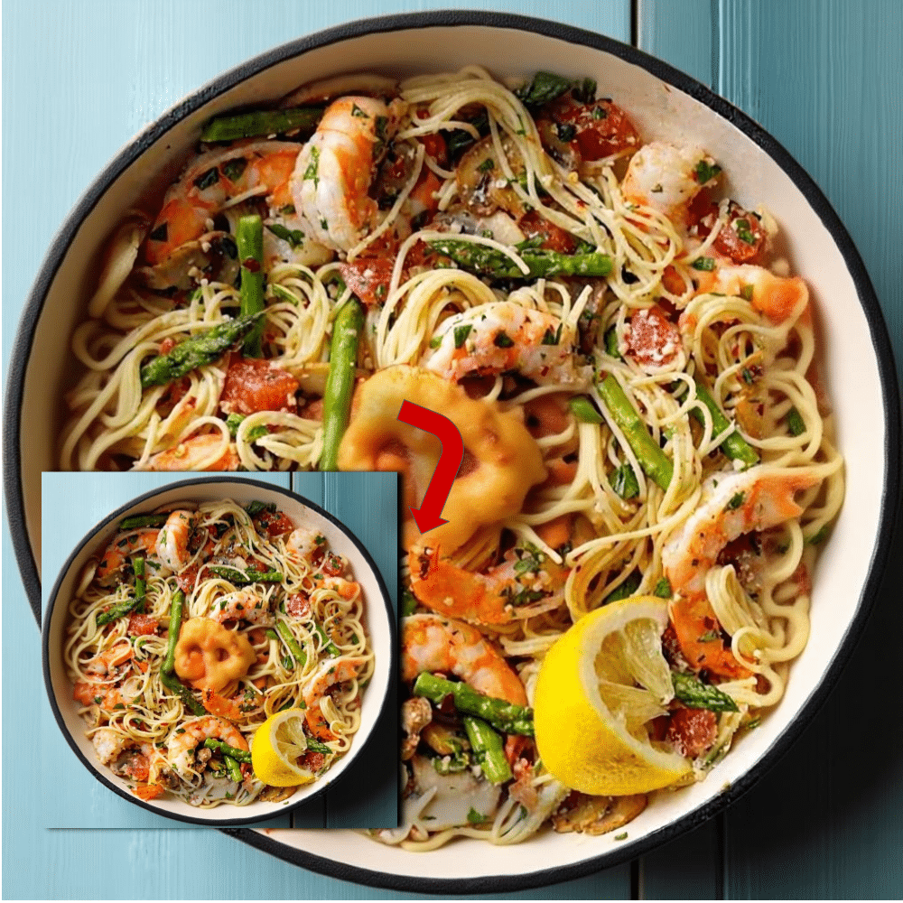 Best Shrimp Asparagus Pasta (Lemon Garlic Sauce)