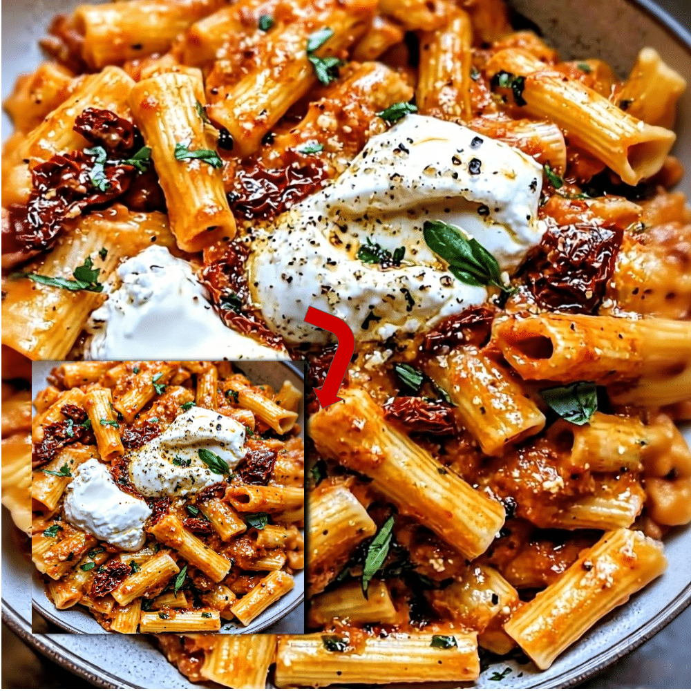 Sun-Dried Tomato Burrata Pasta (Easy & Creamy)
