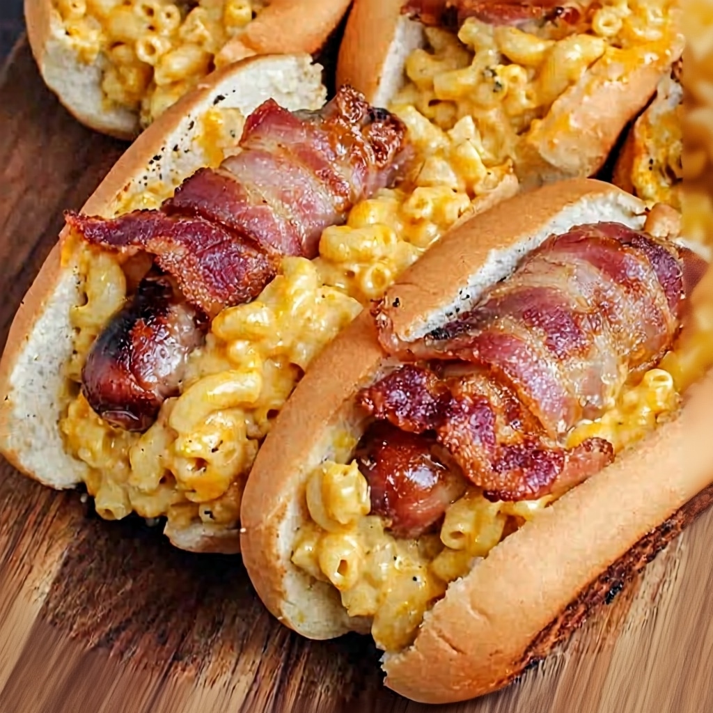 The Ultimate Bacon Mac and Cheese Dogs (Easy Recipe)