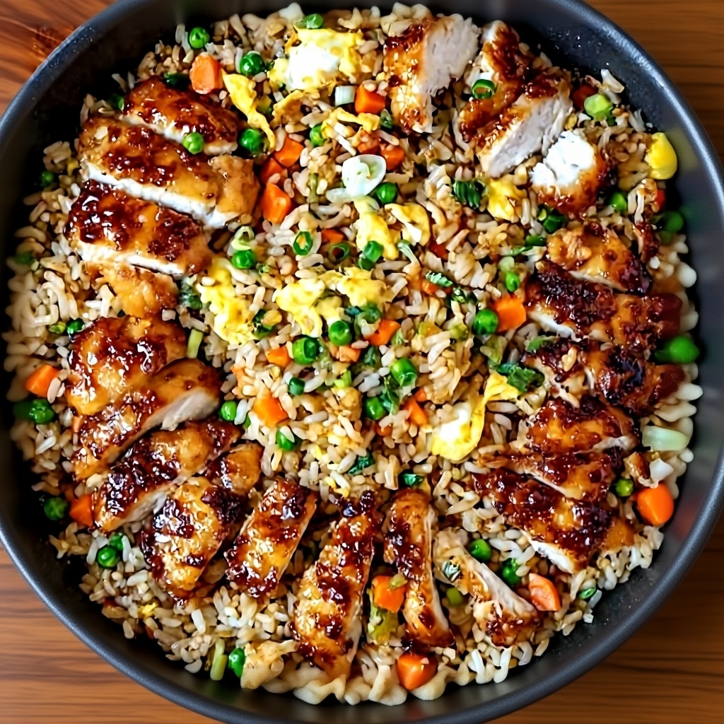 Easy Bang Bang Chicken Fried Rice Recipe