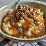 The Best Beef and Gravy Mashed Potatoes Recipe