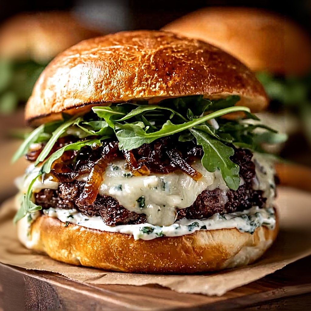 Ultimate Caramelized Onion Garlic Burger Recipe