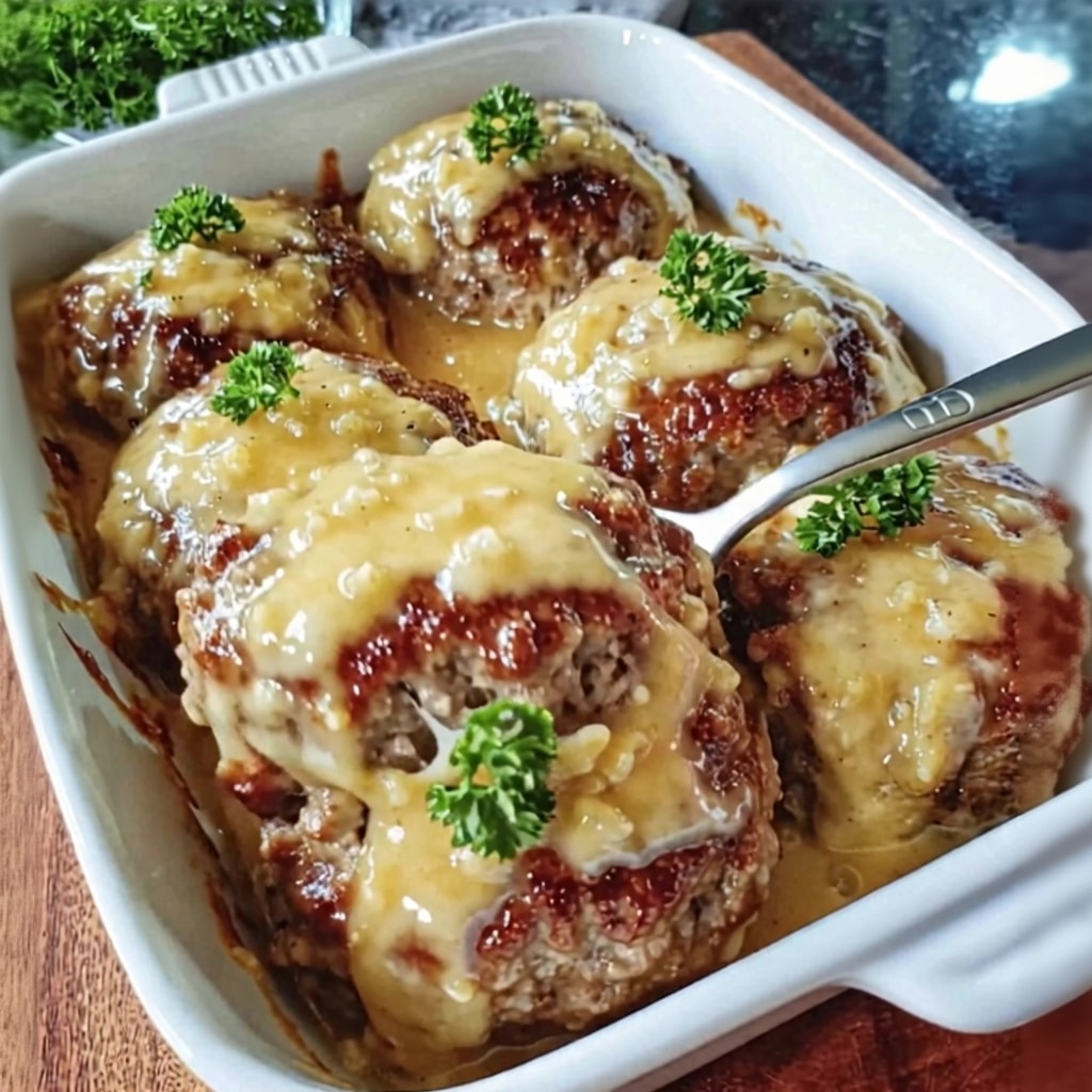 Easy Cheesy Baked Meat Patties (Juicy & Quick!)