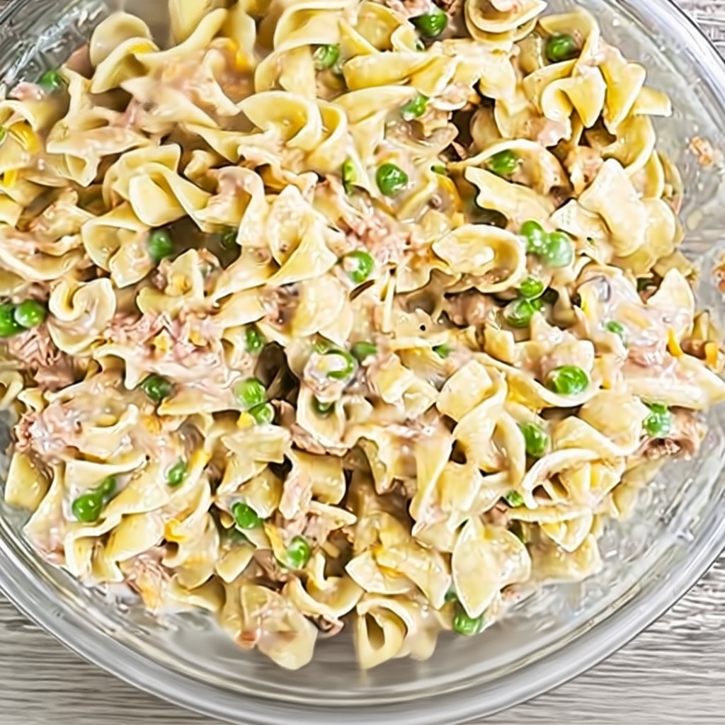 Cheesy Tuna Noodle Casserole 1 Best Cheesy Tuna Noodle Casserole (Easy & Creamy)