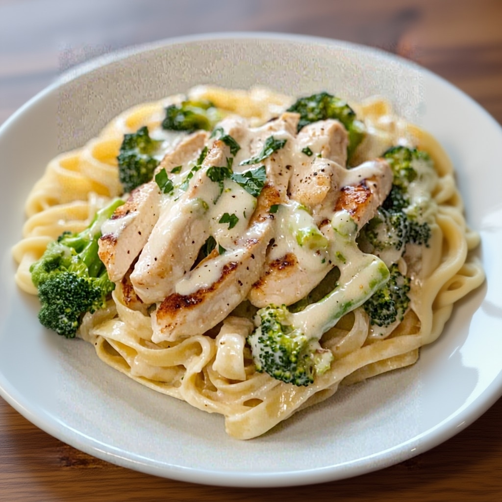 Chicken Fettuccine Alfredo with Broccoli 1 Best Chicken Alfredo with Broccoli (Easy Recipe)