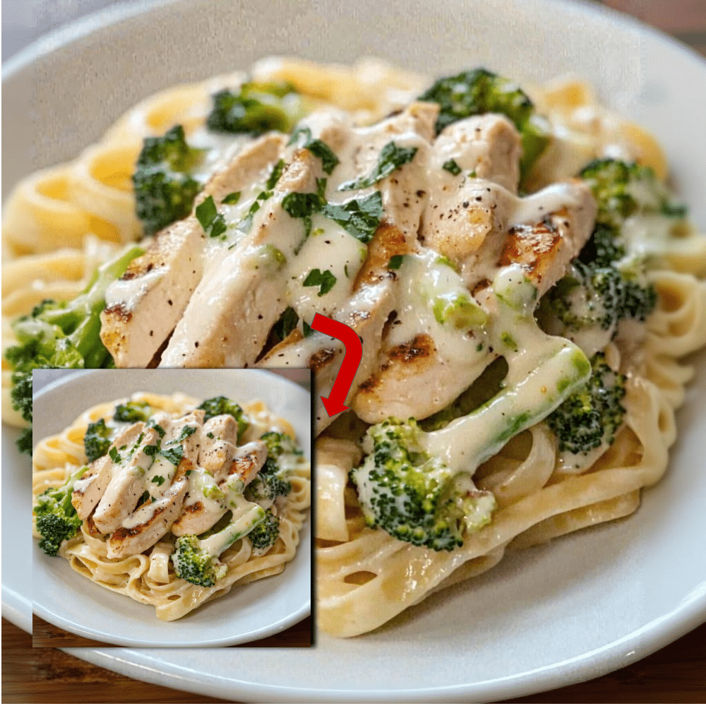 Chicken Fettuccine Alfredo with Broccoli 2 Easy Chicken Fettuccine Alfredo Broccoli Recipe