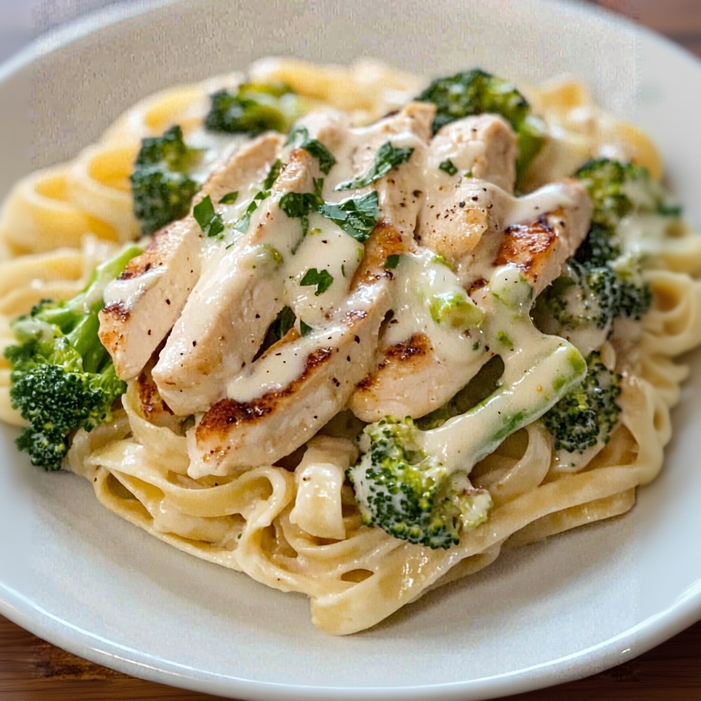 Chicken Fettuccine Alfredo with Broccoli 1 Easy Chicken Fettuccine Alfredo Broccoli Recipe