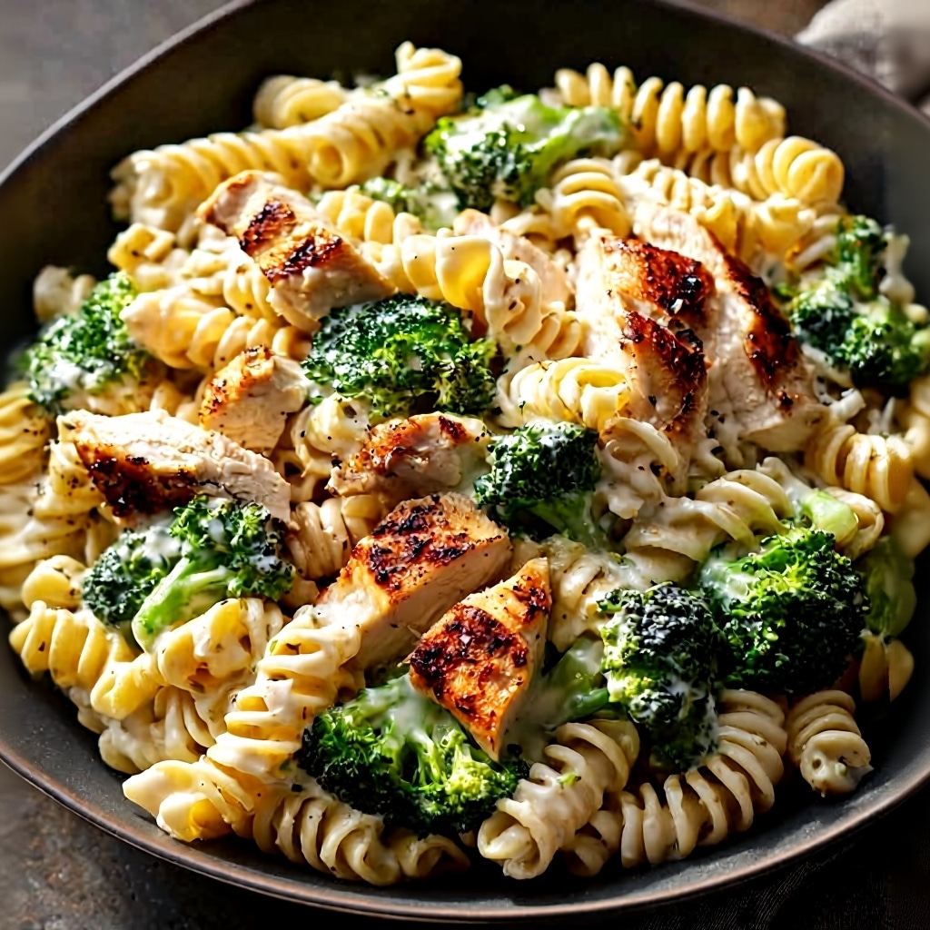 Easy Creamy Chicken Broccoli Pasta (Under 30 Minutes!)