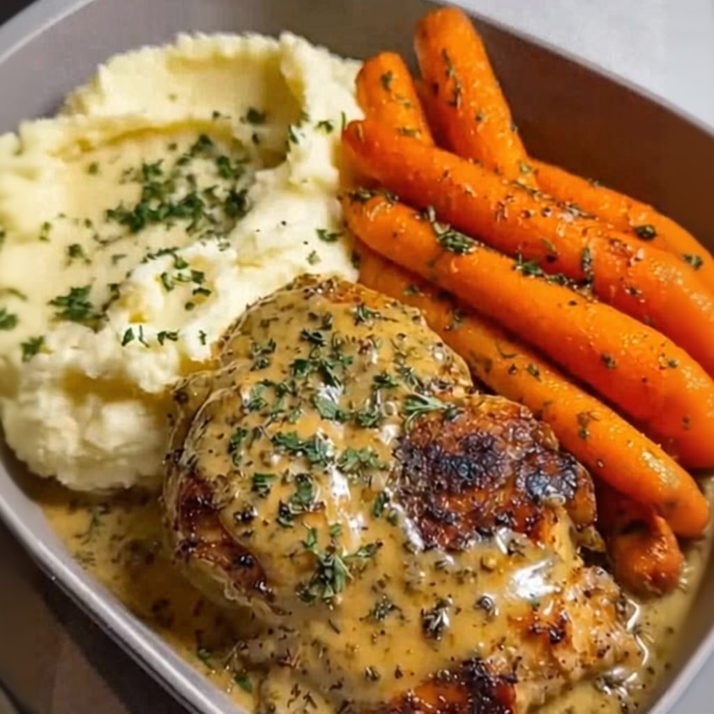 Easy Creamy Herb Chicken Dinner Recipe