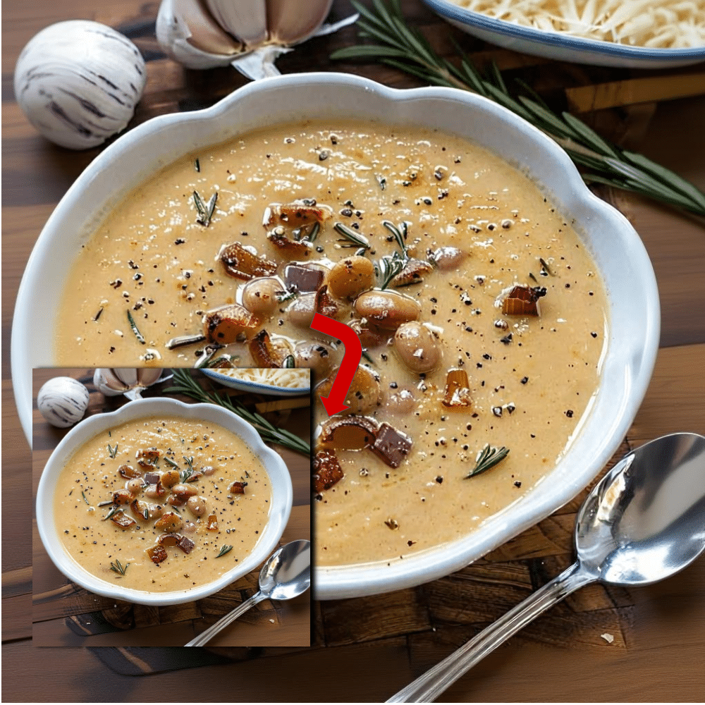 Creamy Rosemary White Bean Soup (Easy Recipe)