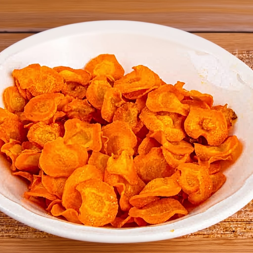 Easy Crispy Carrot Chips Recipe (Baked or Air Fryer)