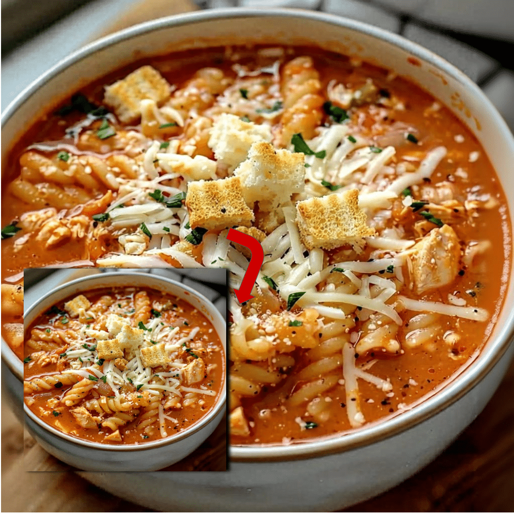 Easy Crockpot Chicken Parmesan Soup Recipe