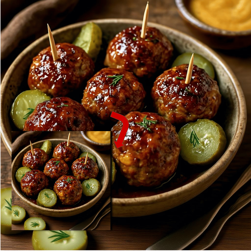 Easy Dill Pickle Meatballs with Creamy Dill Sauce