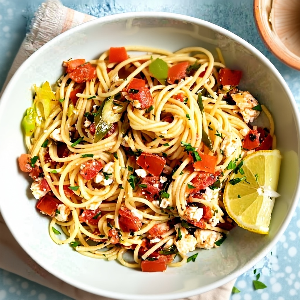 Easy Greek Spaghetti Recipe (Ready in 30 Mins!)