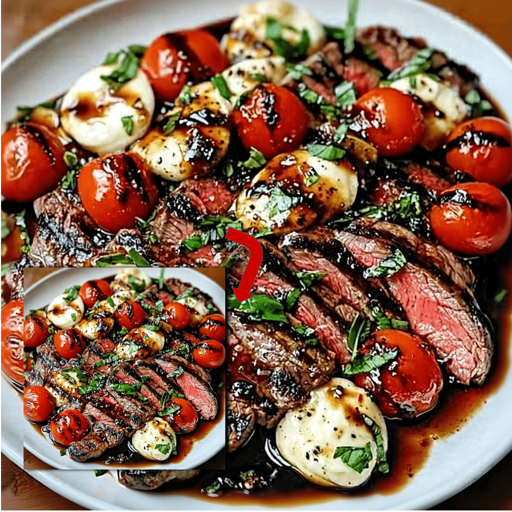 Easy Grilled Flank Steak Caprese Recipe