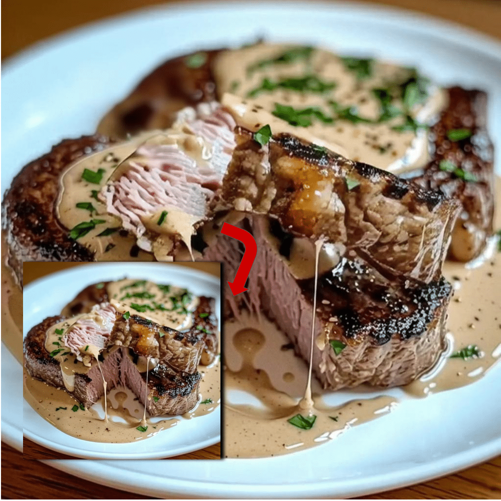 Juicy Steak with Creamy Garlic Sauce 2 Juicy Steak Creamy Garlic Sauce (Easy Recipe)