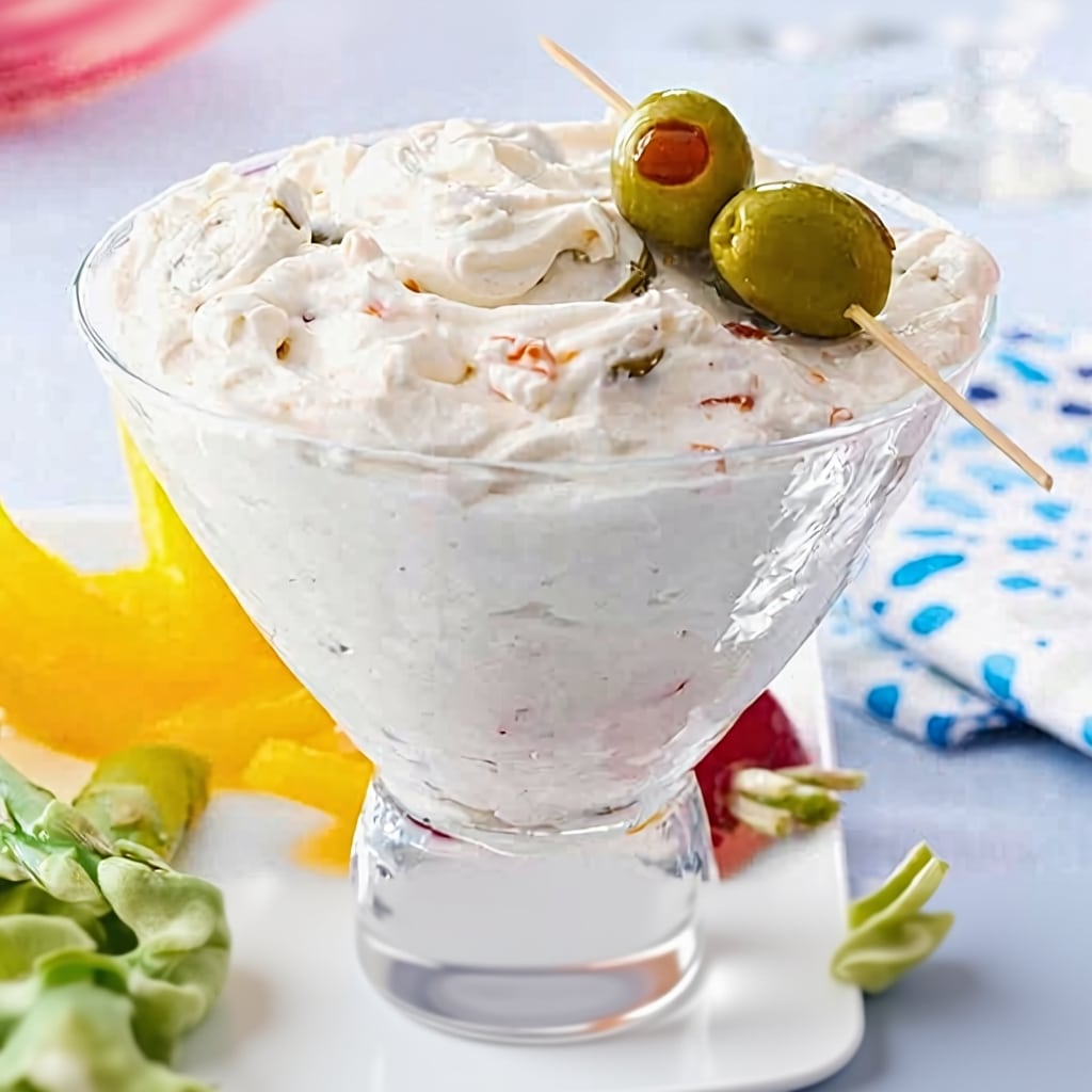 The Best Martini Glass Cheese Dip (Easy Appetizer)