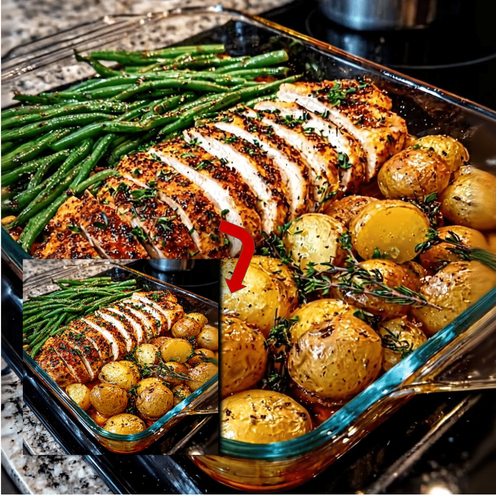Easy Oven Roasted Herb Chicken and Potatoes (One Pan)