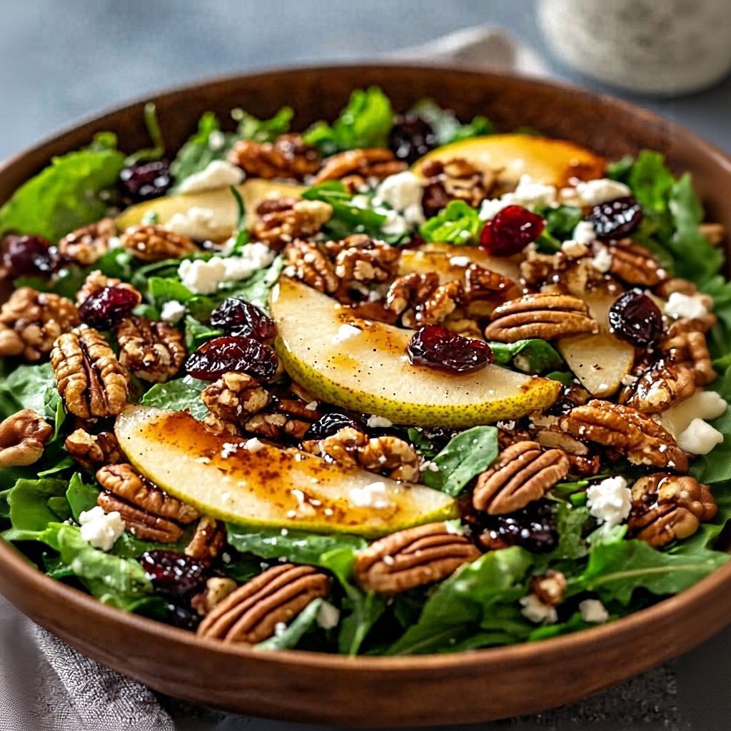 Easy Pear Candied Pecan Salad Recipe