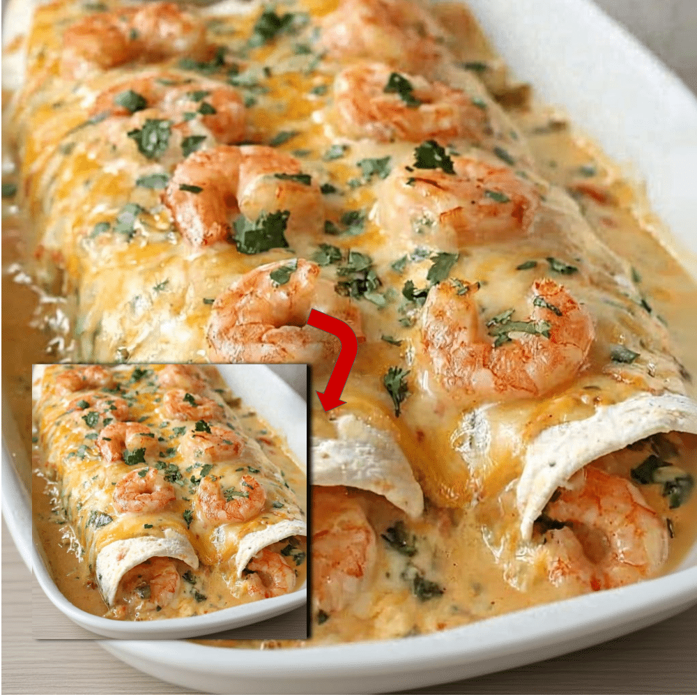 Easy Shrimp Enchiladas Cream Sauce Recipe