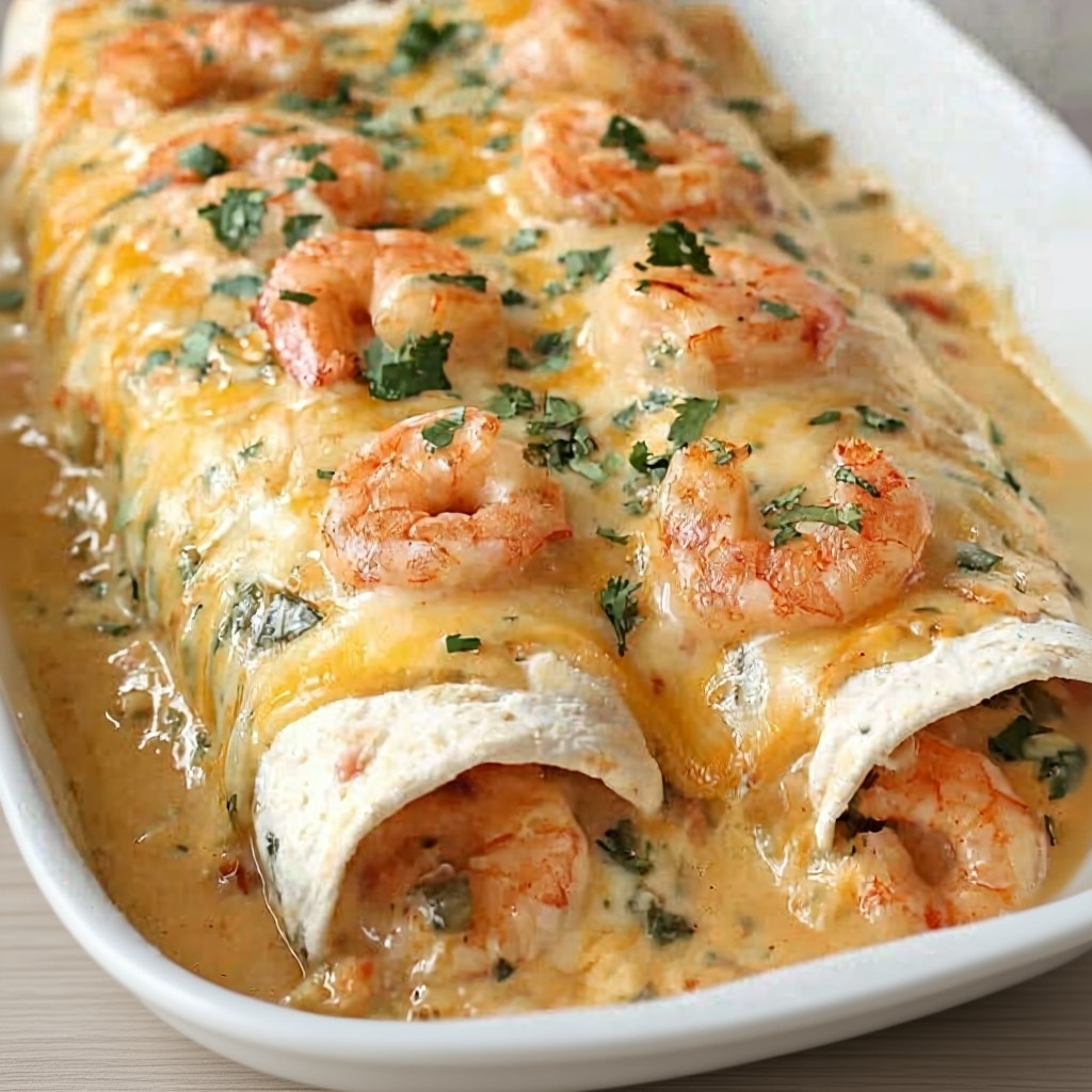 Easy Shrimp Enchiladas Cream Sauce Recipe