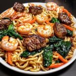 Surf & Turf Garlic Noodles: The Best Easy Recipe