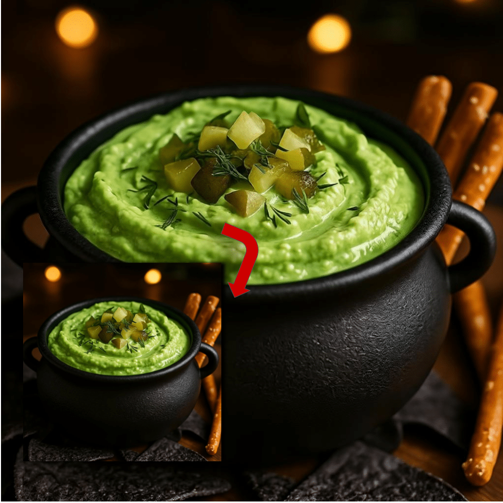 Witch’s Brew Pickle Dip (Spooky & Easy Recipe)