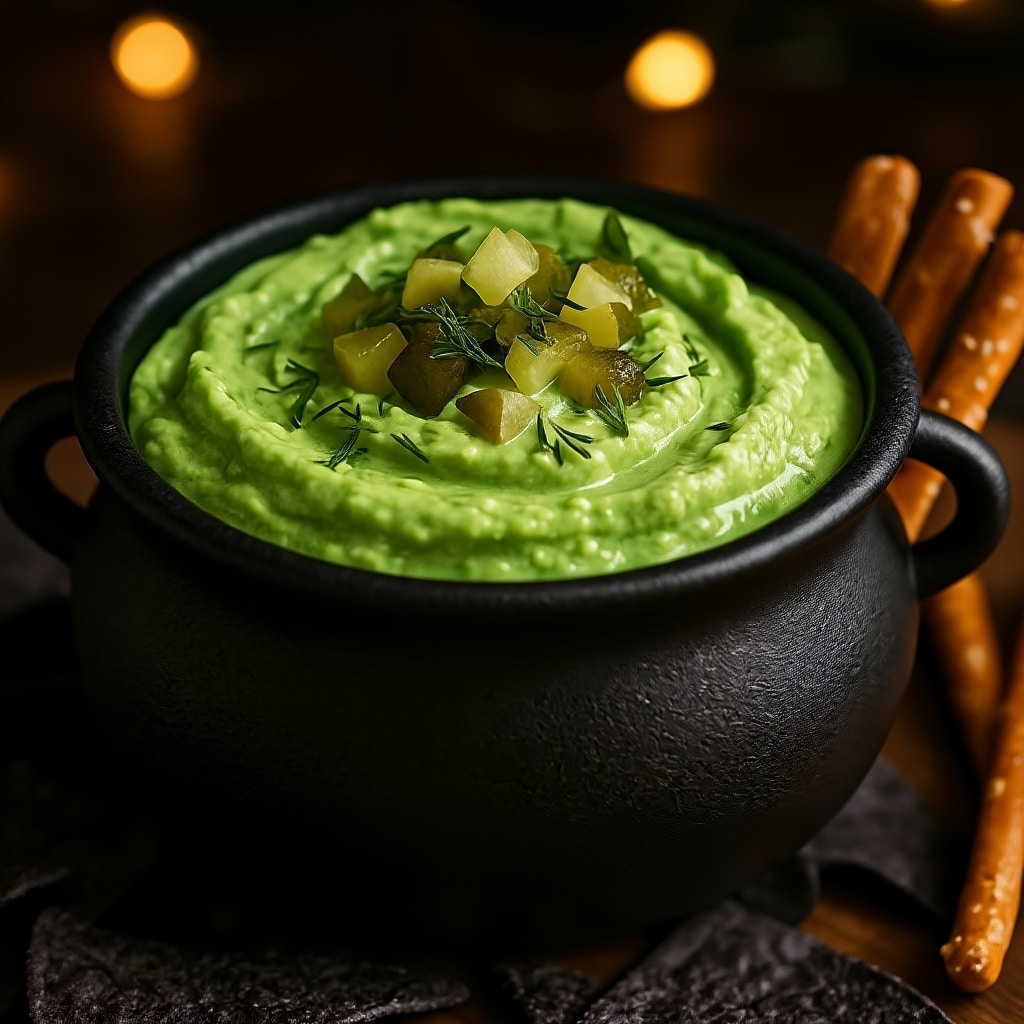 Witch’s Brew Pickle Dip (Spooky & Easy Recipe)