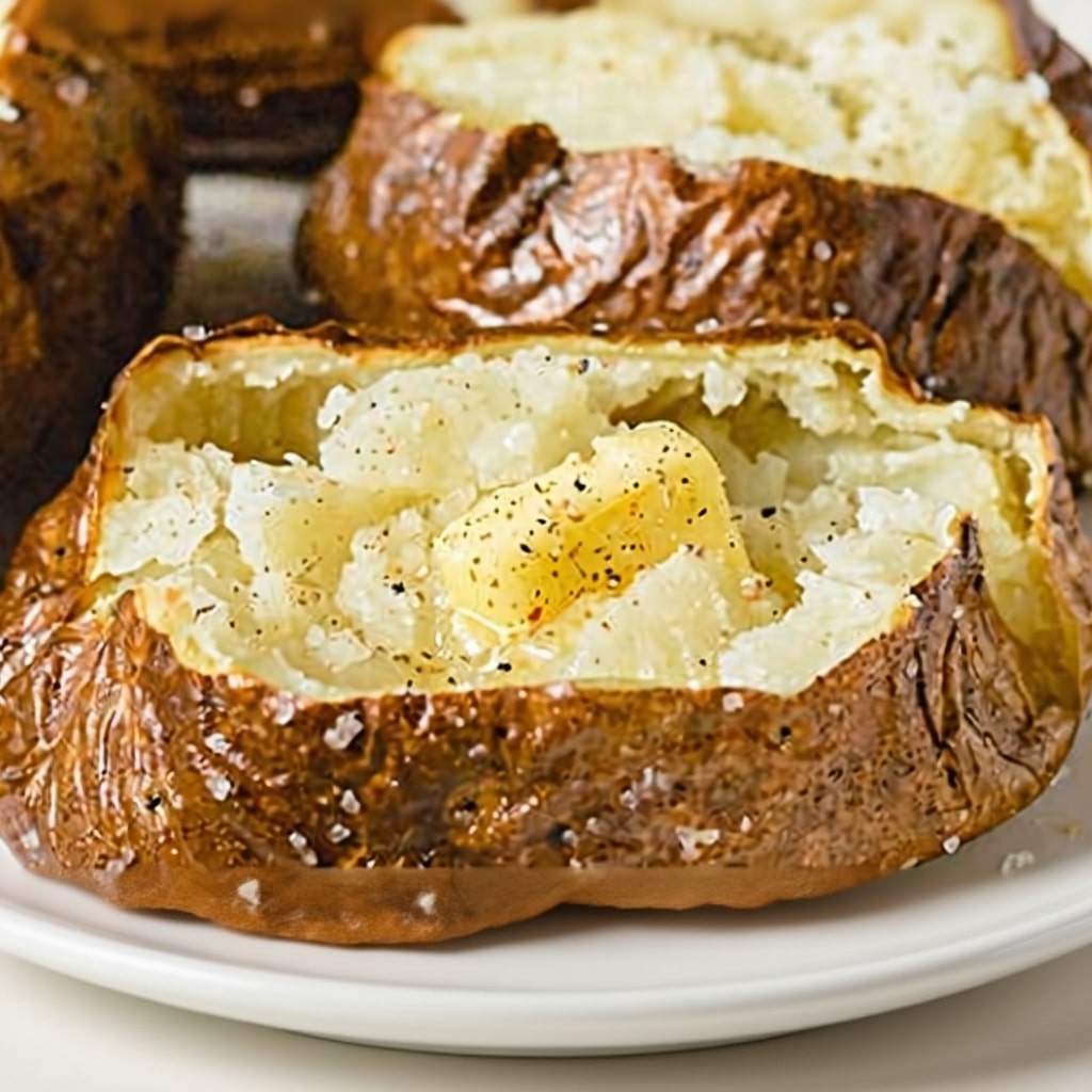 Perfect Air Fryer Baked Potatoes (Crispy & Fluffy!)