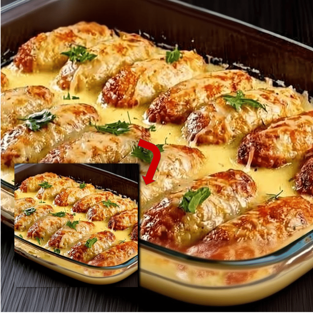 Easy Baked Cheesy Chicken Cream Sauce