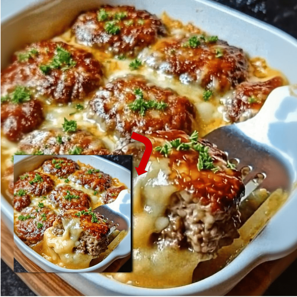 Ultimate Baked Cheesy Meat Patties (Easy Recipe)