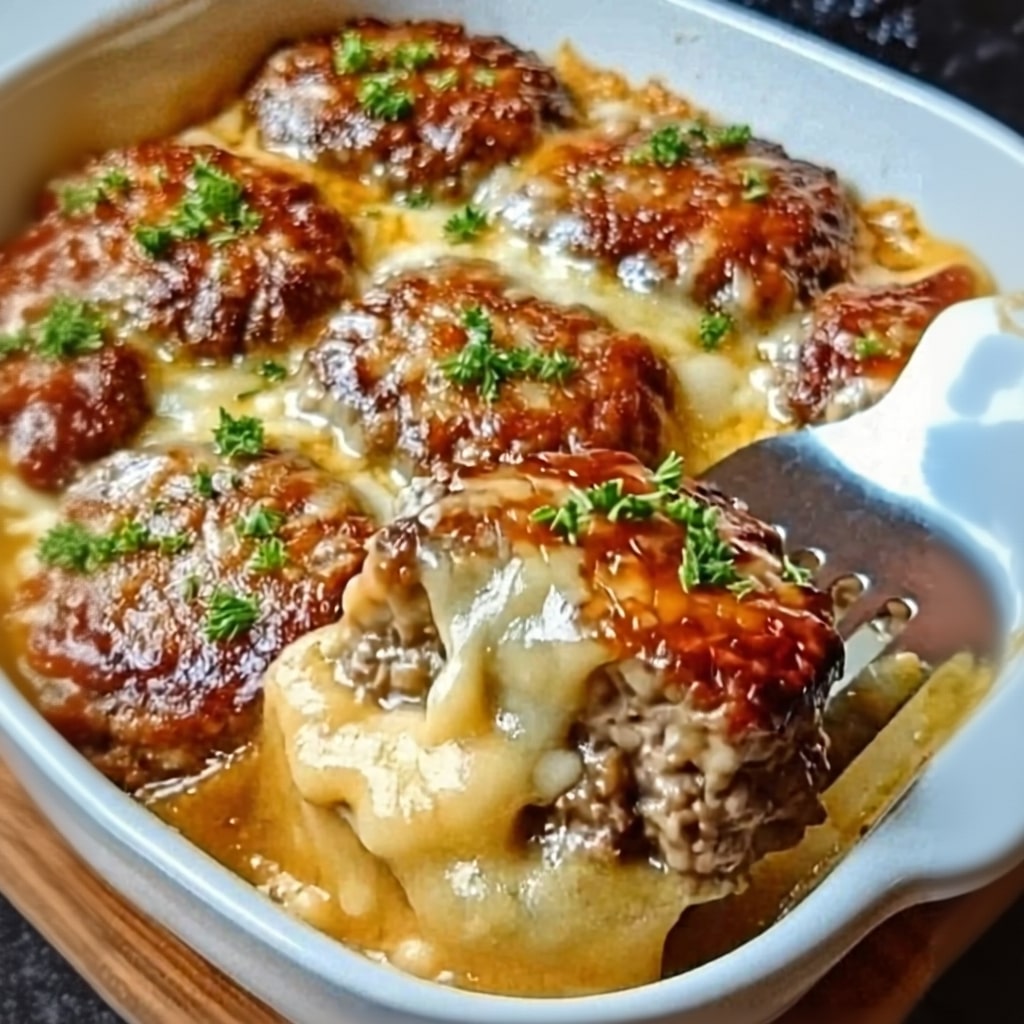 Ultimate Baked Cheesy Meat Patties (Easy Recipe)