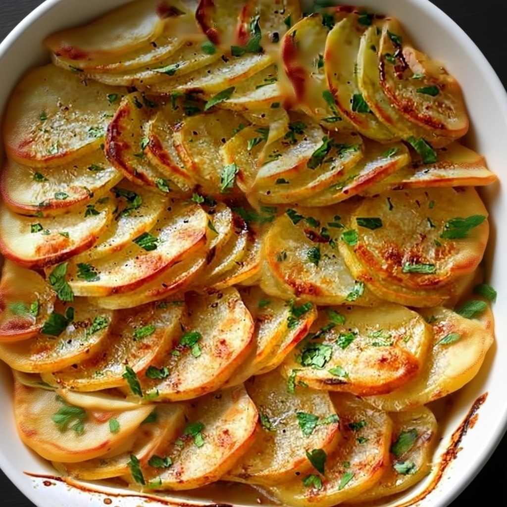 Potato Gratin with Fresh Herbs 1 Easy Baked Potato Gratin with Herbs Recipe