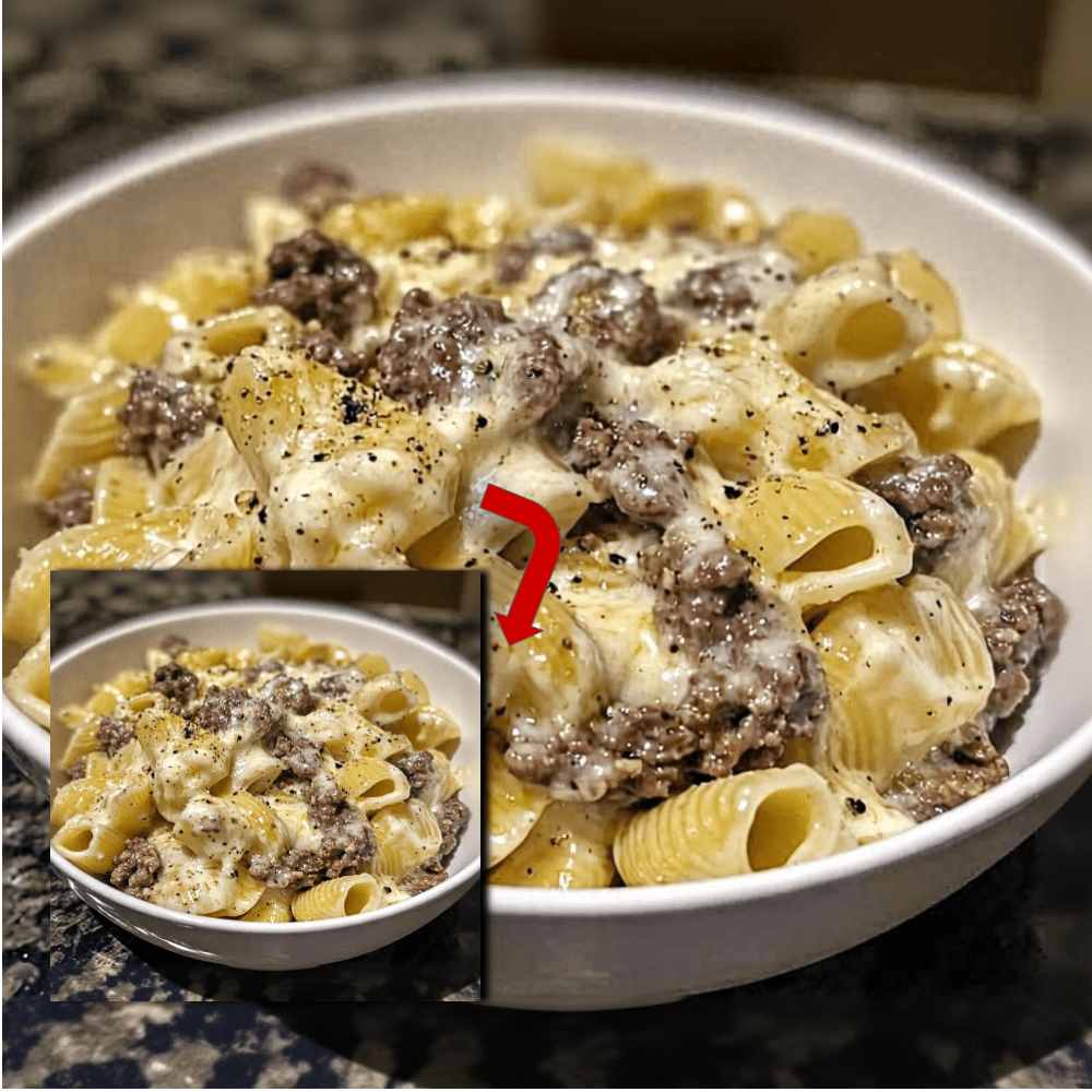 Easy One-Pot Beef and Cheddar Ranch Pasta