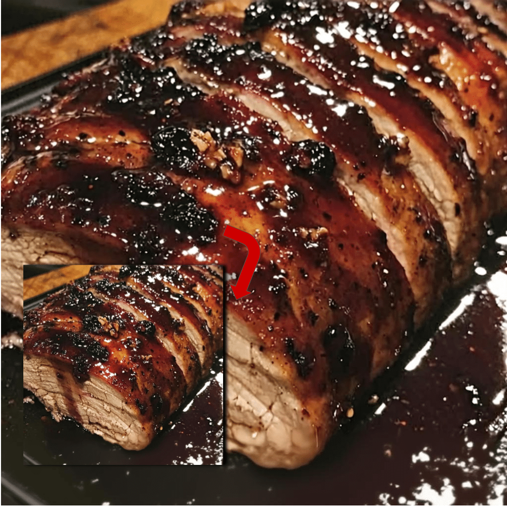 Easy Blackberry Rum Glazed Pork Loin