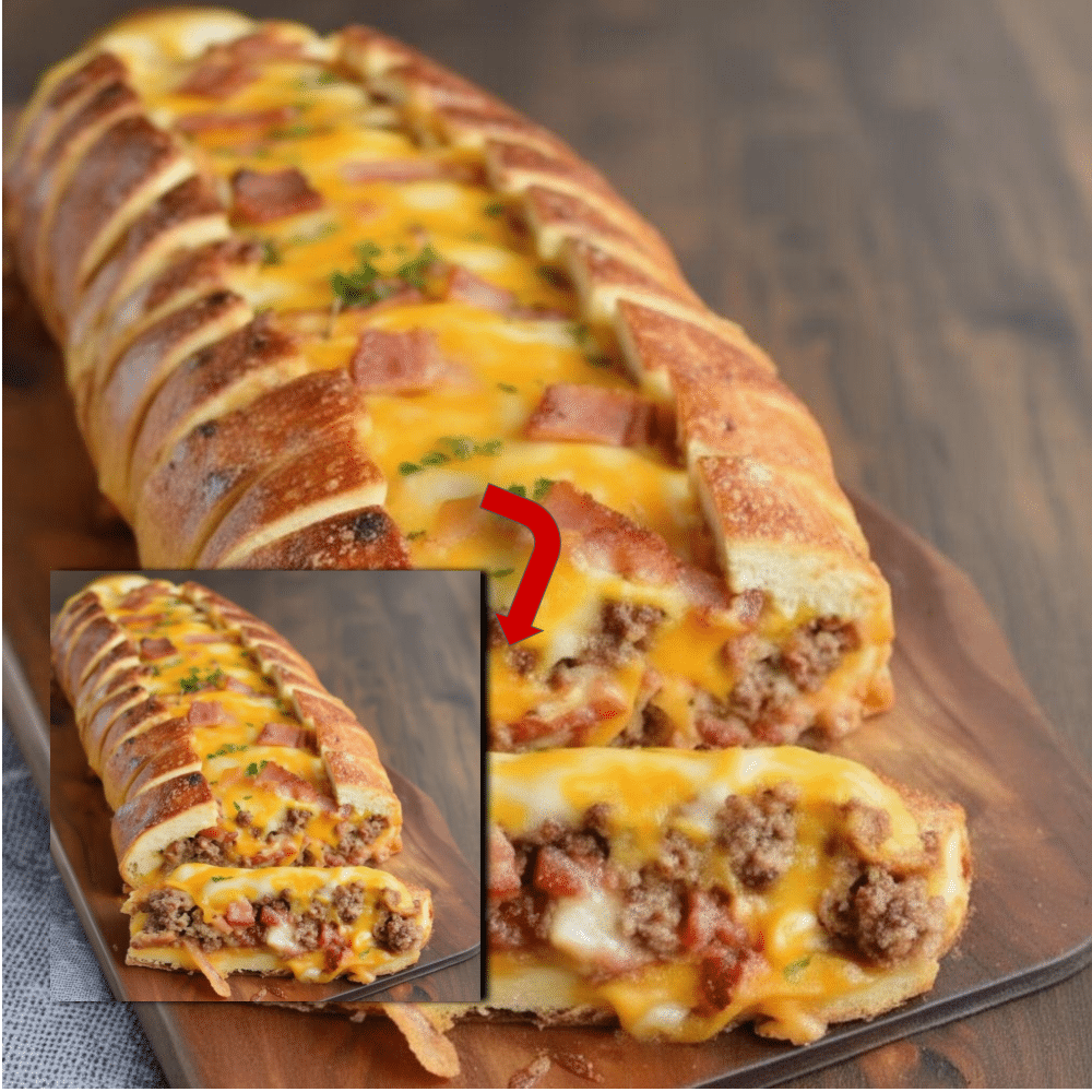 Ultimate Cheeseburger Stuffed Bread Recipe