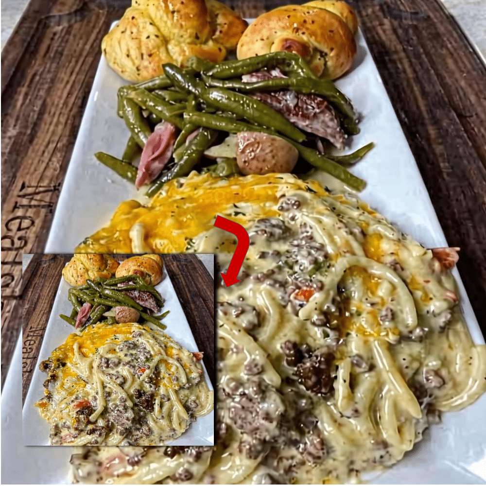 Easy Cheeseburger Tetrazzini Recipe (Cheesy & Creamy!)