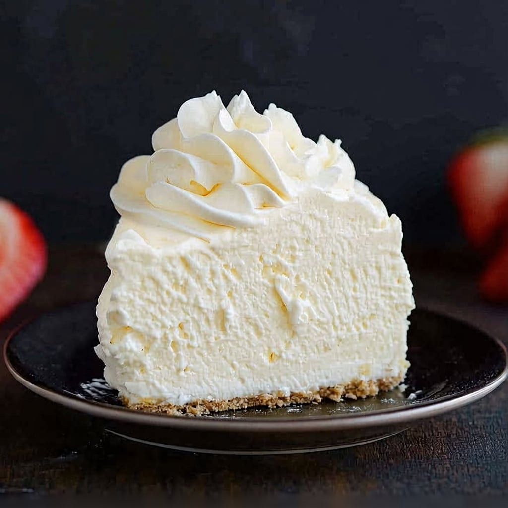 The Best Cheesecake with Whipped Cream (Easy Recipe)