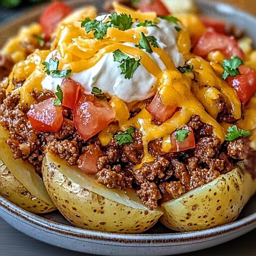 Best Cheesy Taco Potatoes Recipe (Easy & Loaded!)