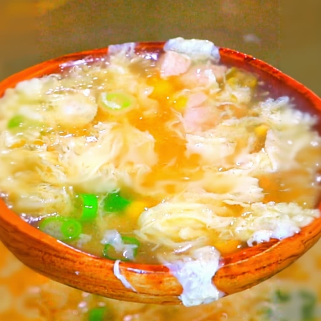 Easy Chicken Corn Egg Drop Soup (10-Minute Recipe!)