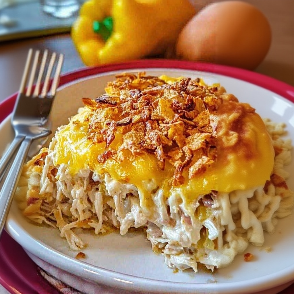 Creamy Chicken Noodle Casserole (Easy Family Favorite!)