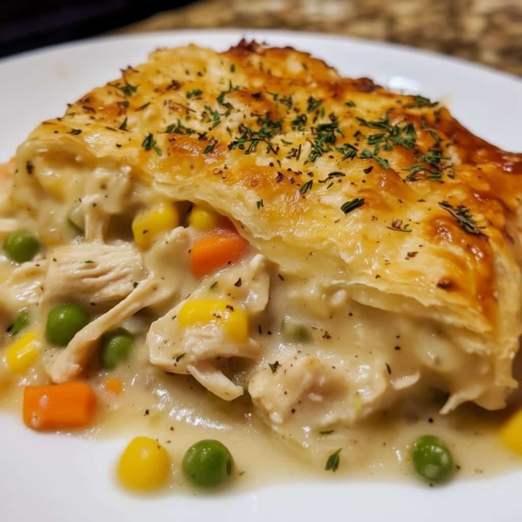 Easy Chicken Pot Pie Casserole (Quick & Creamy!)