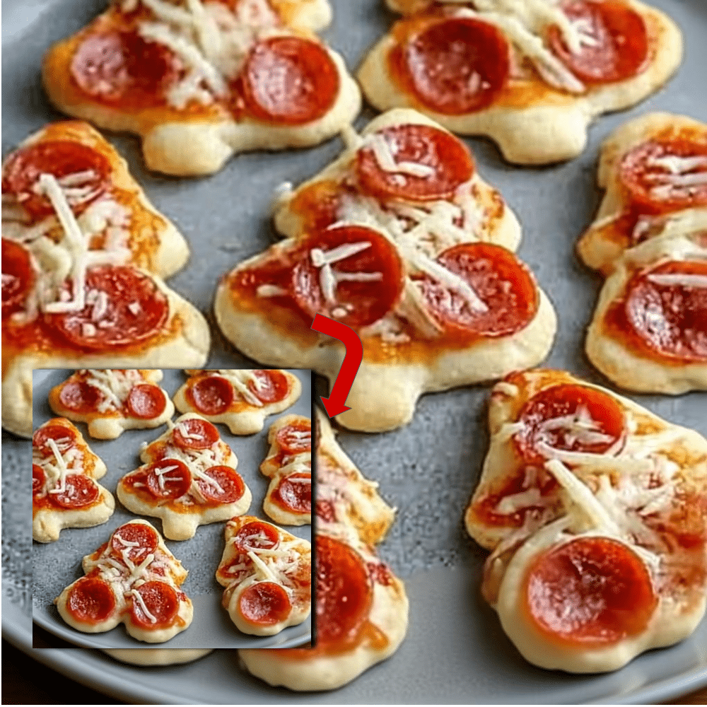 Easy Christmas Tree Mini Pizzas Recipe