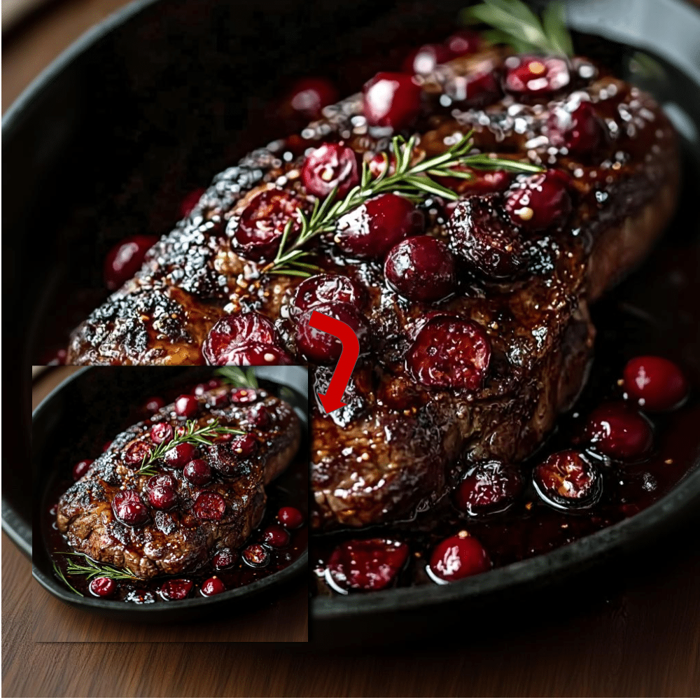 Cranberry Balsamic Ribeye Roast Recipe