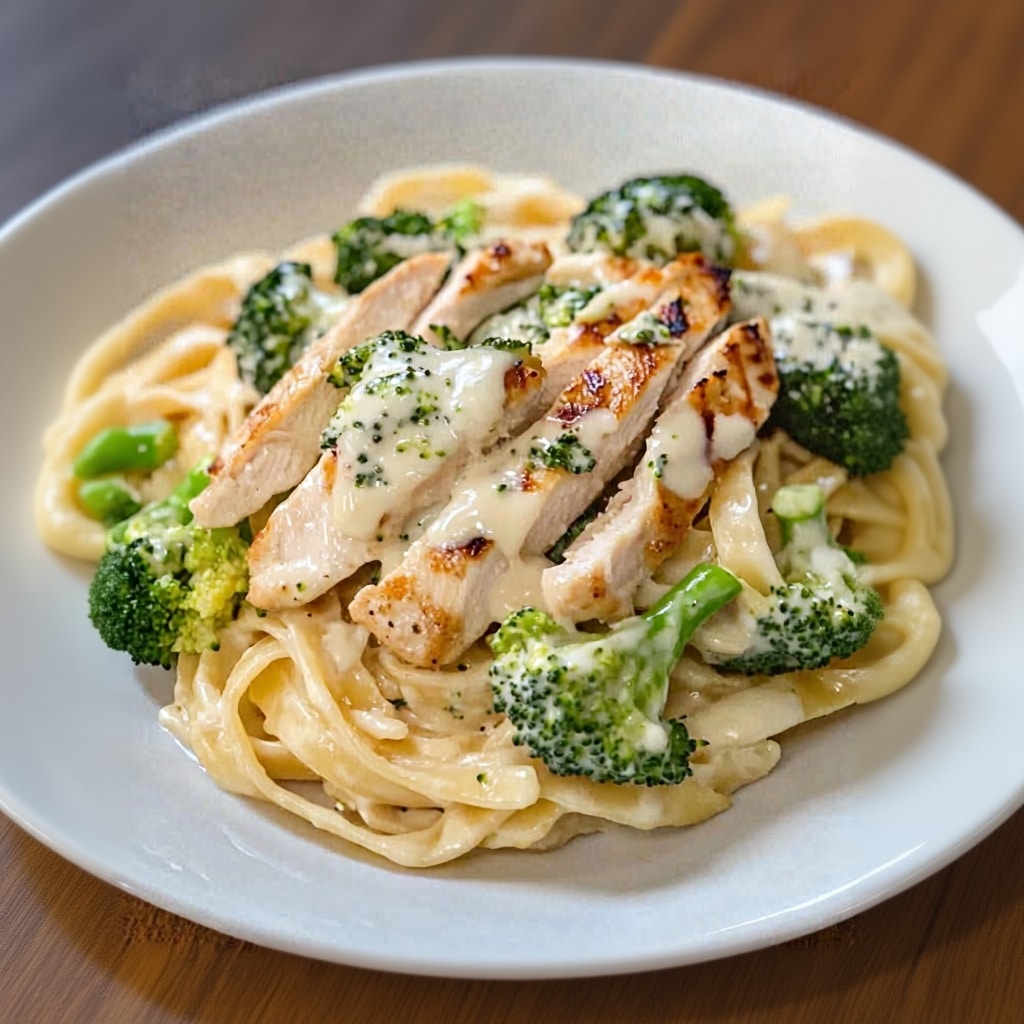 Creamy Chicken Alfredo Fettuccine with Broccoli 1 Best Creamy Chicken Alfredo Fettuccine (Easy Recipe)