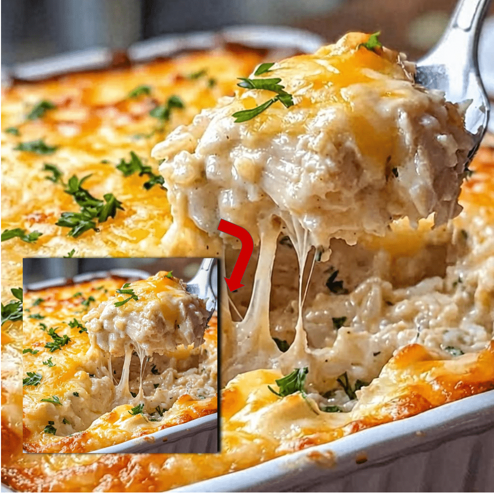 Easy Creamy Chicken and Rice Casserole Recipe