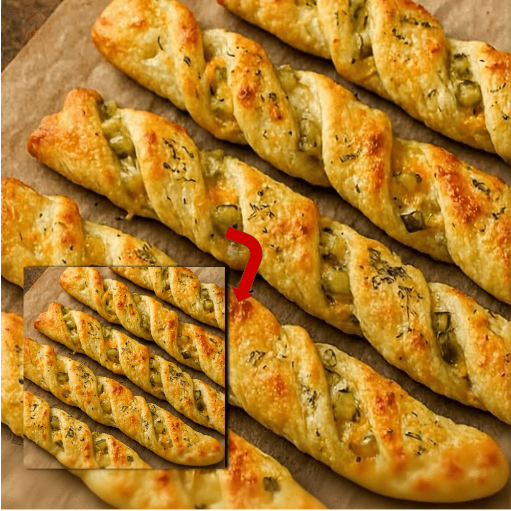 Dill Pickle Bread Twists 2 Cheesy Dill Pickle Bread Twists (Easy Recipe!)