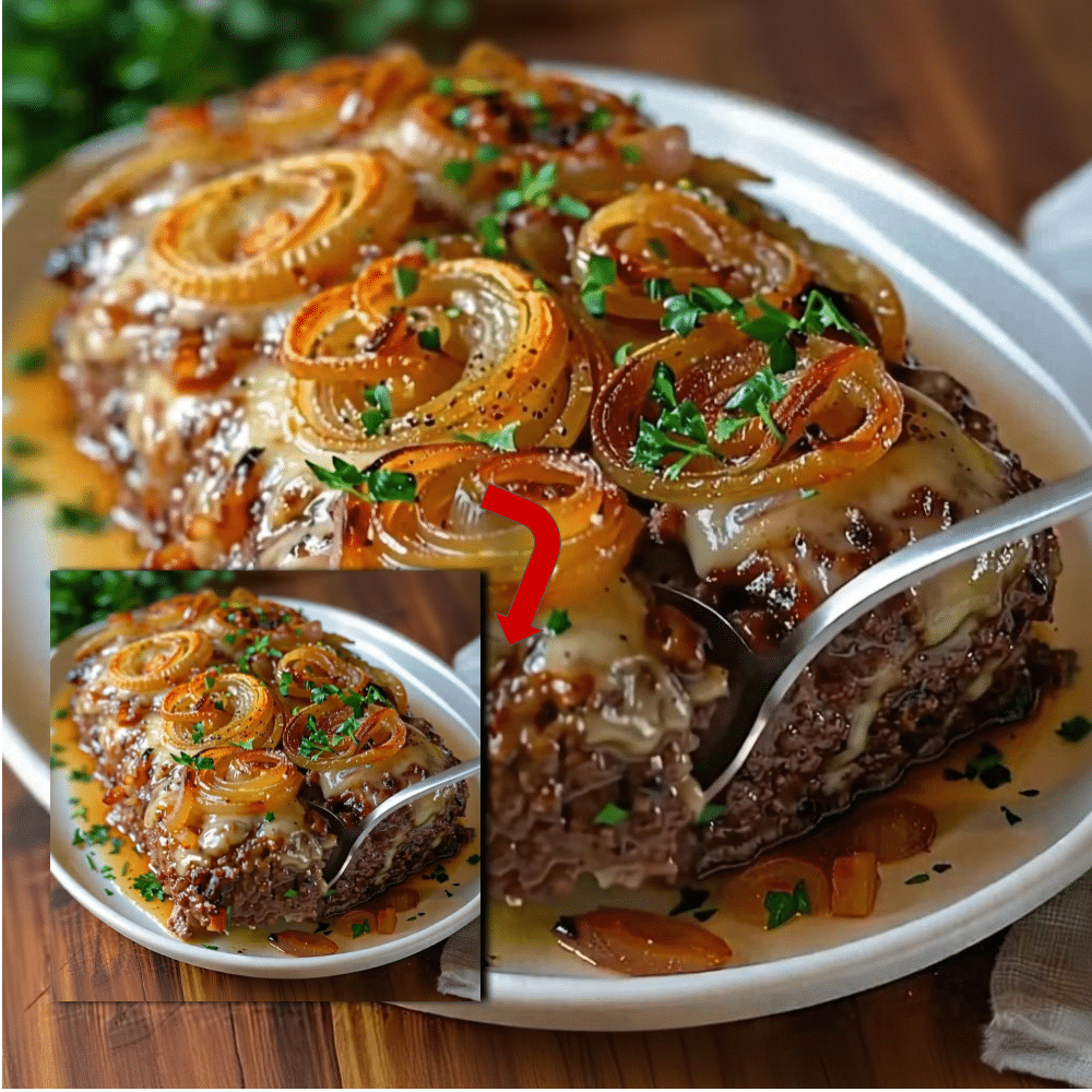 French Onion Meatloaf Gruyère 2 Cheesy French Onion Meatloaf Gruyère Recipe